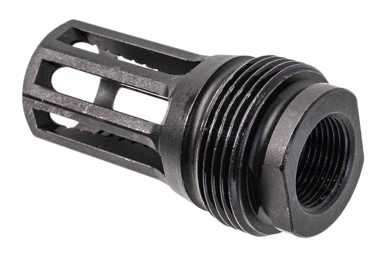 Artisan PIG Style 14mm CCW Steel Flash Hider For CG SGI-6 Style Barrel Extension