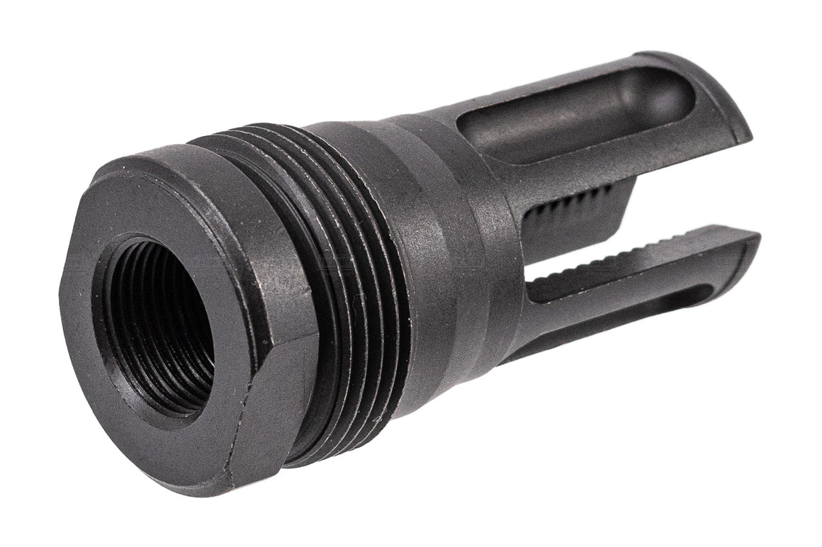 Airsoft Artisan Steel 3 Prong Flash Hider For REX Style Airsoft Barrel Extension