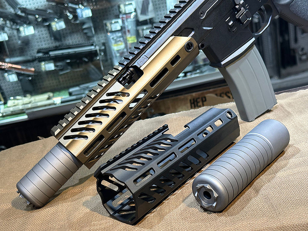 Artisan Rattler SD Handguard Rail Set For SIG AIR / VFC MCX AEG / APFG MCX GBB ( Desert Dirt Color )