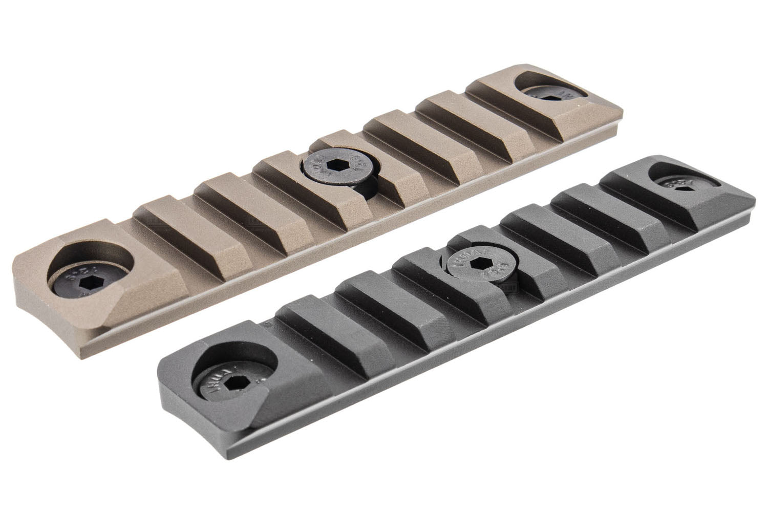 Artisan Long Rail Panel for SMR Handguard Rail ( Black / DE ) ( 7 Slots )-Dark Earth ( DE )