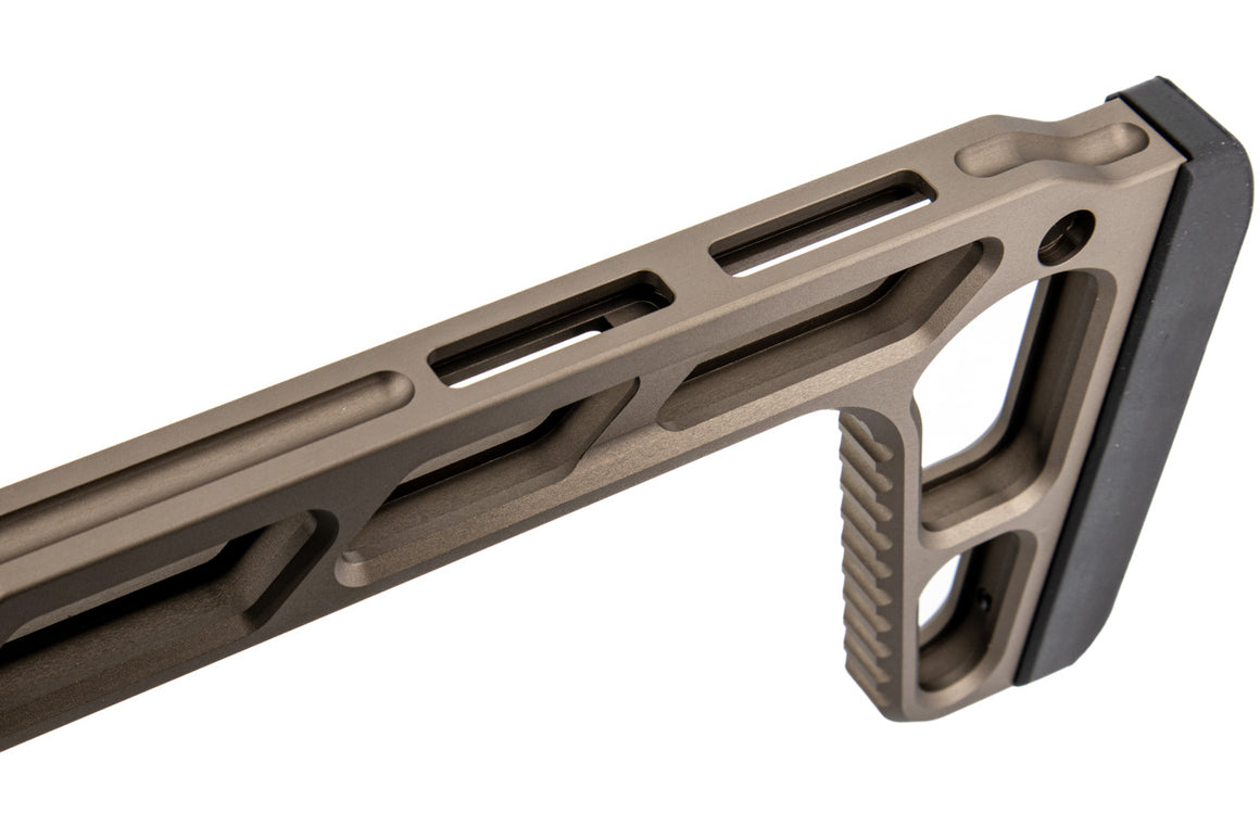 Artisan Light Weight Folding Style Stock for MCX / M1913 20mm Rail ( Black / DE )-Dark Earth ( DE )