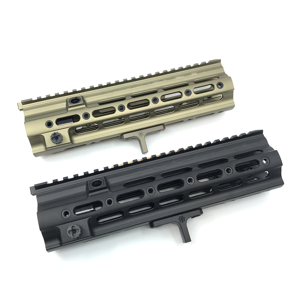 Artisan G Style SMR 416 10.5 inch Handguard Rail for Airsoft AEG / GBB / PTW / MWS / EBB ( BK / DE )-EBB-Black