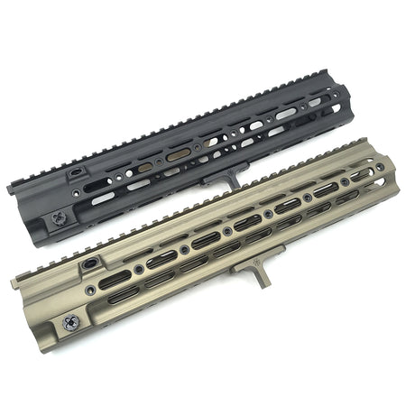 Artisan G Style SMR 416 14.5 inch Long Ver. Handguard Rail for Airsoft AEG / GBB / PTW / MWS / EBB ( BK / DE )-EBB-Black