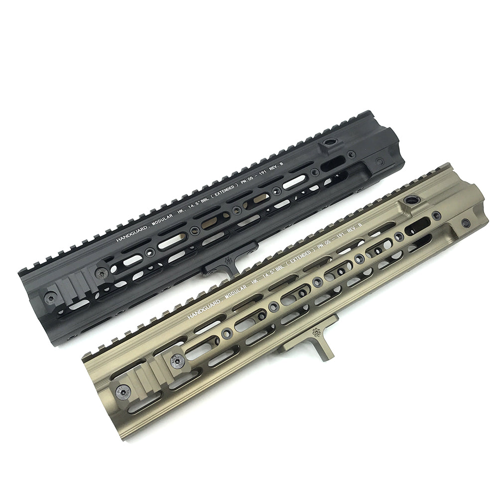 Artisan G Style SMR 416 14.5 inch Long Ver. Handguard Rail for Airsoft AEG / GBB / PTW / MWS / EBB ( BK / DE )-EBB-Black