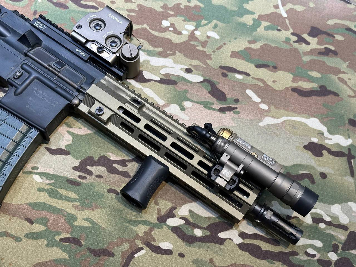 Artisan MK15 416 Style 9.5 inch M-LOK Handguard Rail for Airsoft AEG / GBB / EBB ( Black / DDC )-AEG / GBB-Black