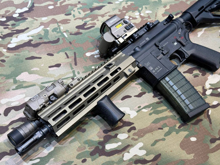 Artisan MK15 416 Style 9.5 inch M-LOK Handguard Rail for Airsoft AEG / GBB / EBB ( Black / DDC )-AEG / GBB-Black