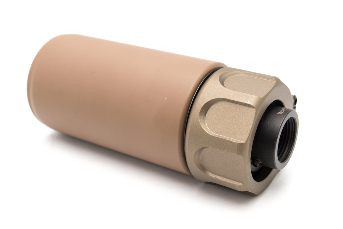 Artisan SF Style Muzzle Break with W Style Comp Flash Hider ( Black / Dark Earth ) ( 14mm CCW )-Dark Earth ( DE )