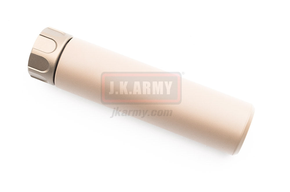 Airsoft Artisan SOCOM RC 1 Dummy Suppressor / Barrel Extension with 4P Flash Hider ( Dark Earth ) ( 14mm CCW )