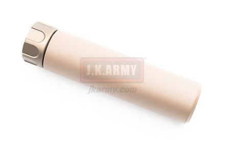 Airsoft Artisan SOCOM RC 1 Dummy Suppressor / Barrel Extension with 4P Flash Hider ( Dark Earth ) ( 14mm CCW )