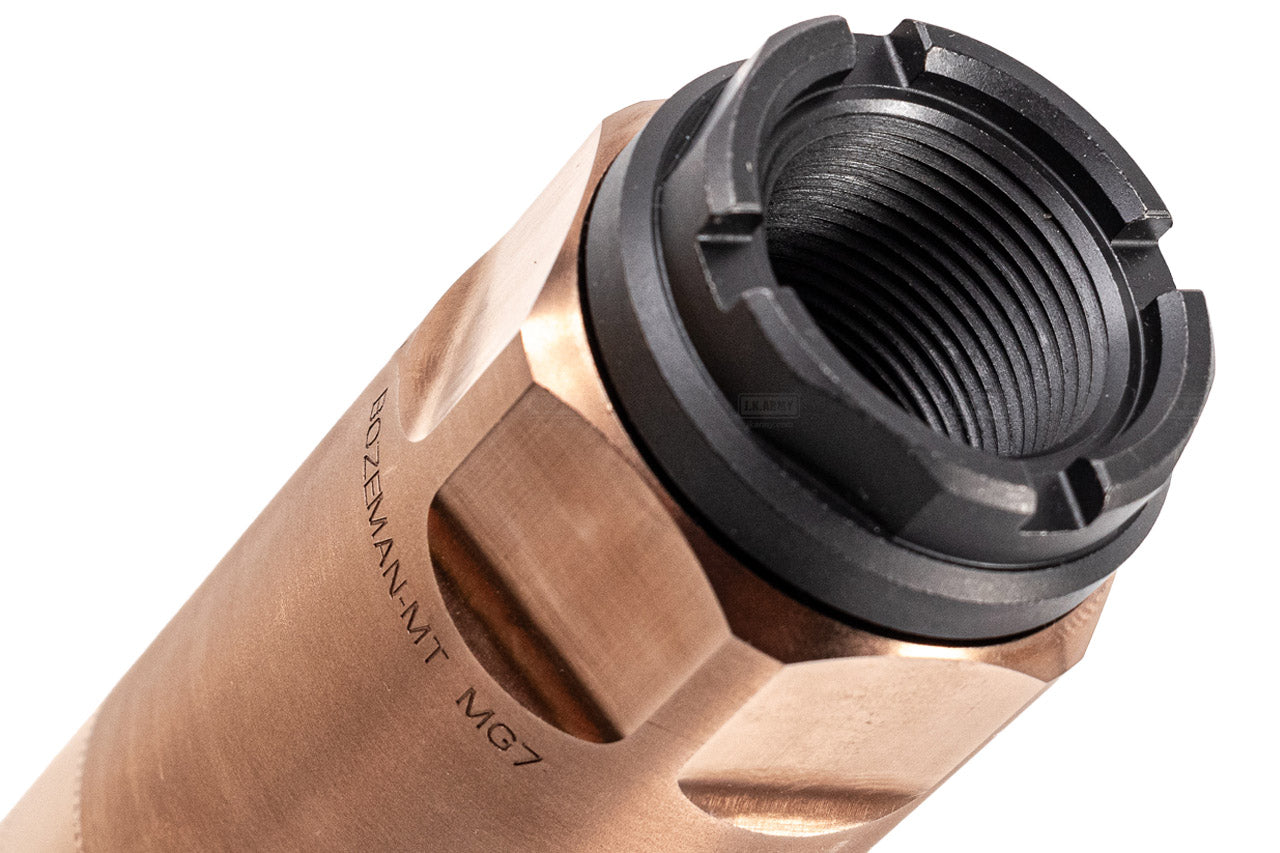 Airsoft Artisan CNC Steel REX MG7 Style 24mm CW Airsoft Barrel Extension