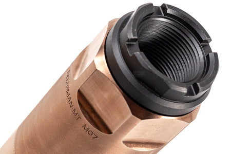 Airsoft Artisan CNC Steel REX MG7 Style 24mm CW Airsoft Barrel Extension