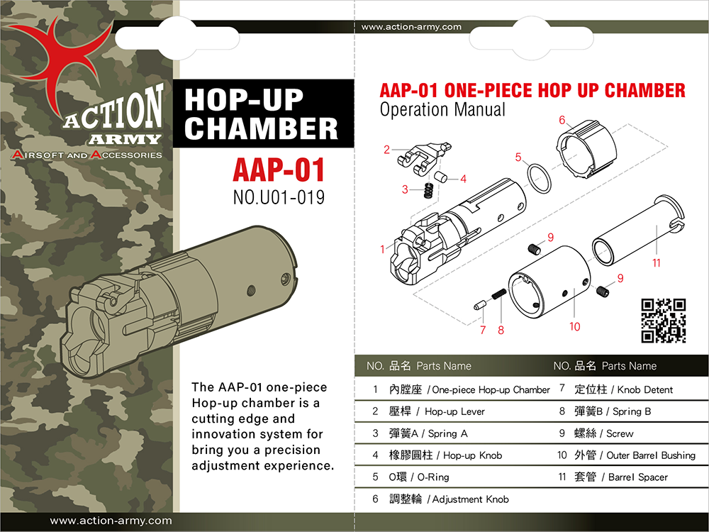 Action Army AAP01 Wheel Adjusted Hop-Up Chamber ( AAP-01 )
