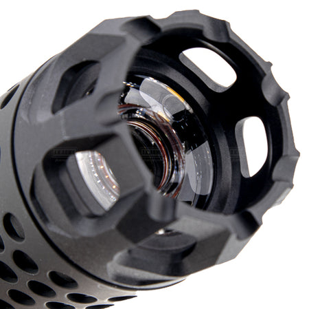 Acetech Predator MKIII Dummy Suppressor / Barrel Extension M14 CCW with Blaster MS Tracer Inside ( Black )