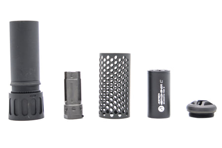 Acetech Predator MKII Dummy Suppressor M14 CCW with Brighter C Tracer Inside ( Black )