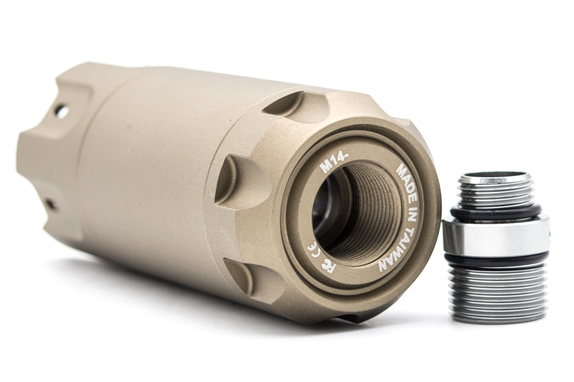 Acetech Blaster Tracer unit  ( M14 CCW / M11 CW ) ( with Flame Effect ) ( Black / Tan )-Tan