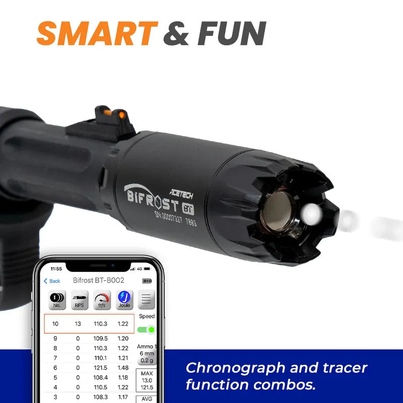 Acetech Bifrost BT Tracer Unit with Multi Color Flame Effect ( RGB Rainbow ) ( M14 CCW )