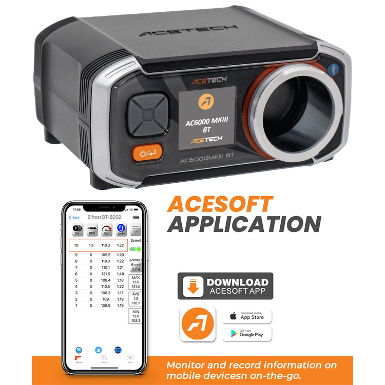 Acetech AC6000 MKIII BT Chronograph ( MK3 APP Bluetooth Version )