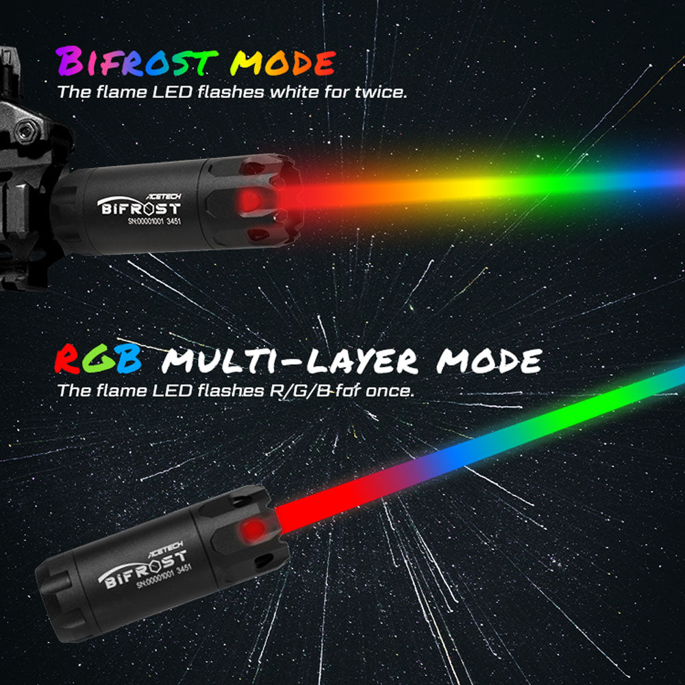 Acetech Bifrost Tracer Unit with Multi Color Flame Effect ( RGB Rainbow ) ( M14 CCW )