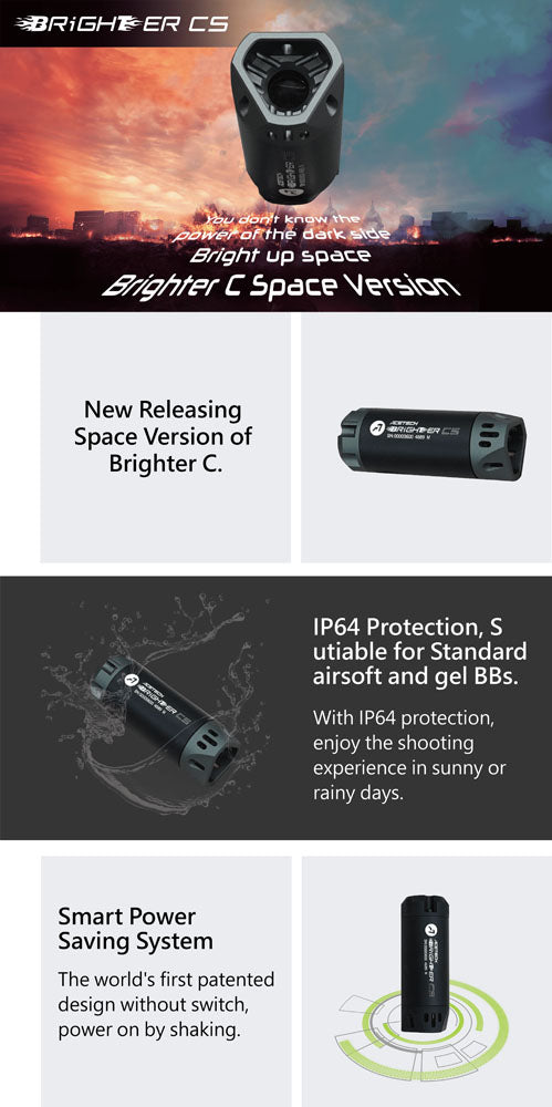 Acetech Brighter CS Tracer unit ( M14 CCW ) ( Space Style )-Grey