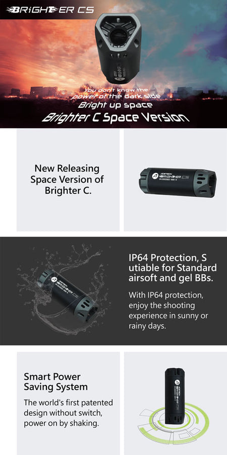 Acetech Brighter CS Tracer unit ( M14 CCW ) ( Space Style )-Grey