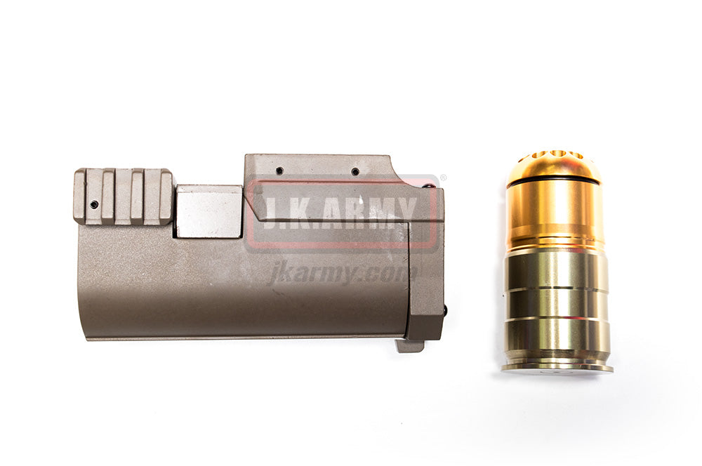 AF Metal 40mm Grenade Launcher with 64rds 40mm Airsoft Grenade ( DE )