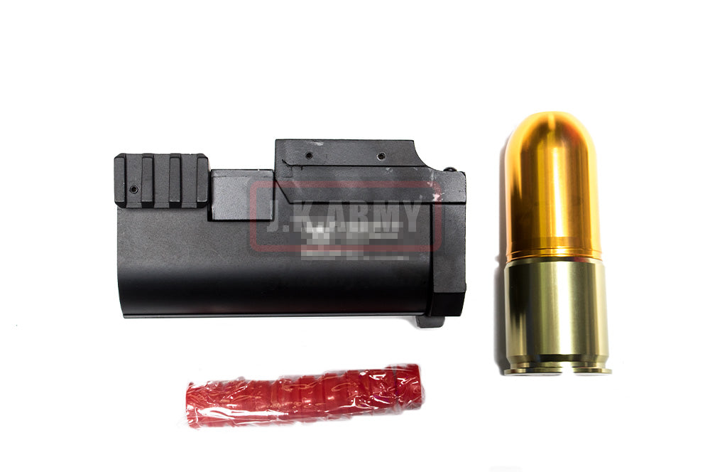AF Metal 40mm Grenade Launcher with 40mm Paintball/Airsoft Long Grenade ( BK )