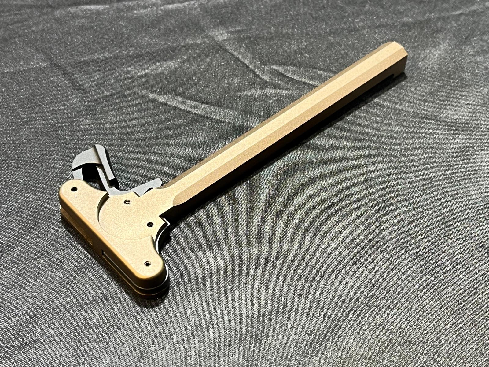 Angry Gun HK Style Ambi Charging Handle For Marui TM M4 MWS / MTR GBB Series ( FDE / Black )-FDE