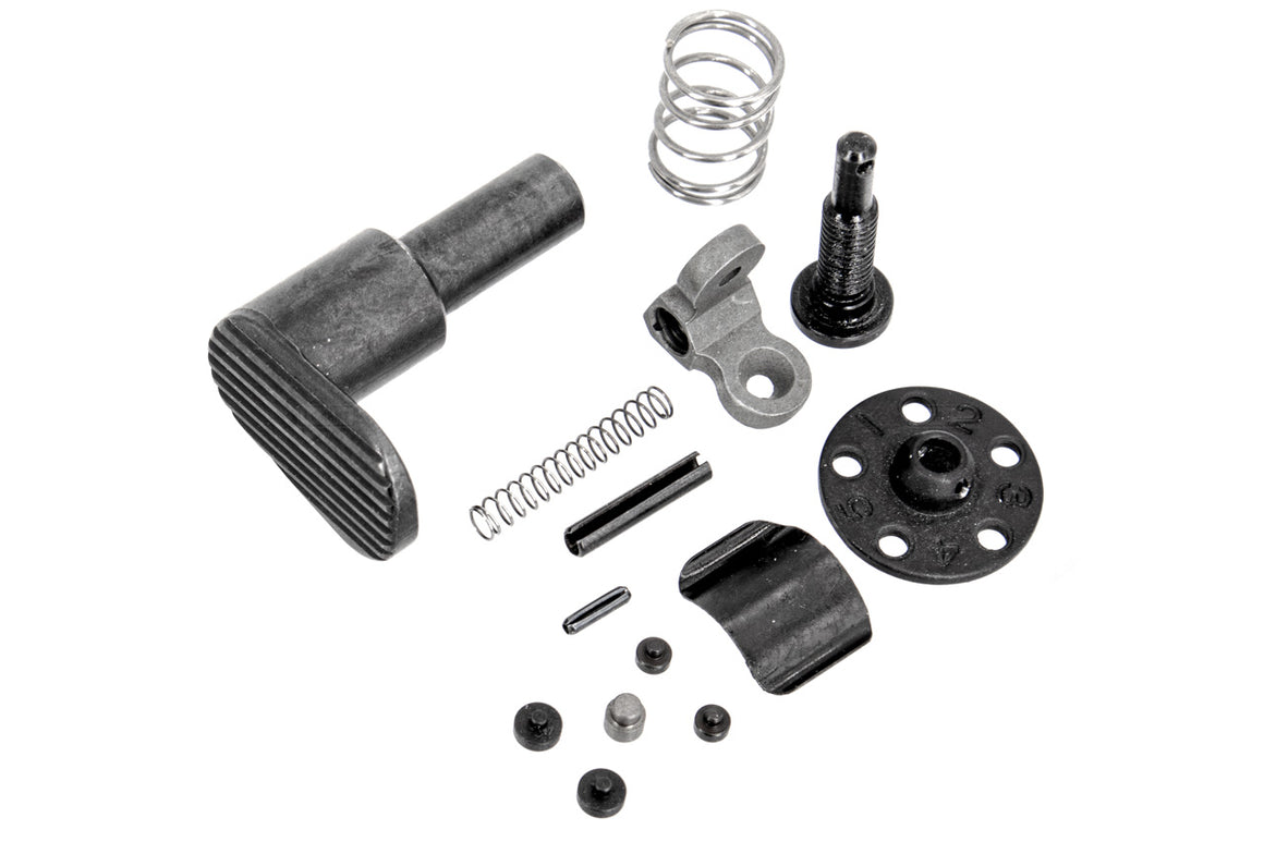 Angry Gun COLT M16A1 CNC Upper & Lower Receiver for Marui TM MWS / MTR GBB ( Colt Licensed w/ Roll Marking Press )