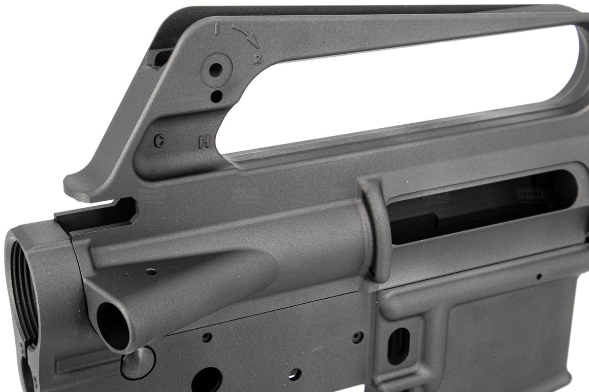 Angry Gun COLT M16A1 CNC Upper & Lower Receiver for Marui TM MWS / MTR GBB ( Colt Licensed w/ Roll Marking Press )