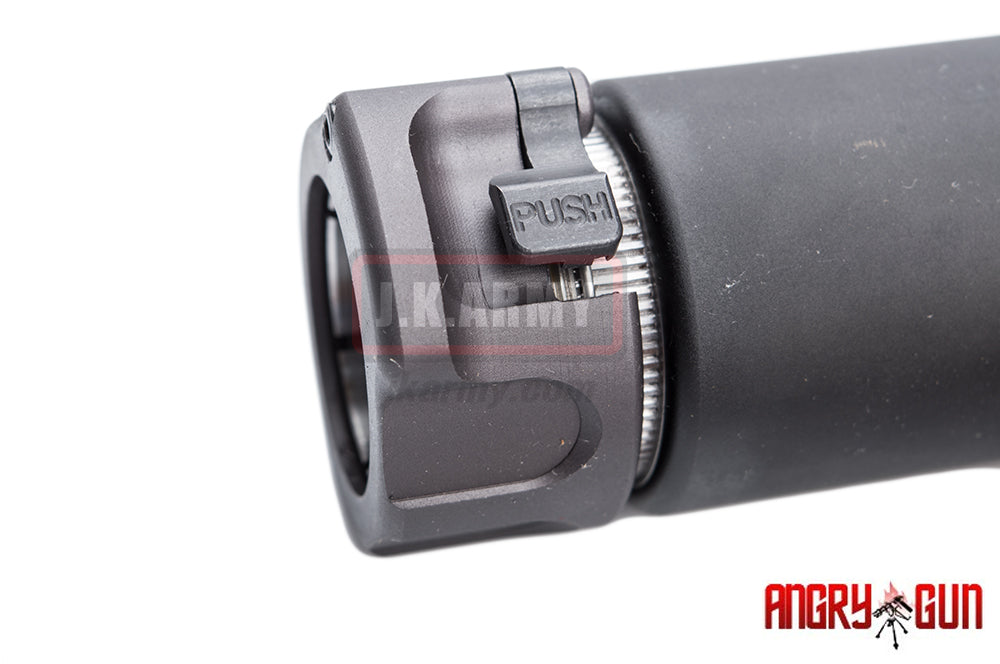 Angry Gun Socom556 Mini Mock Dummy Barrel Extension with Flash Hider ( 14CCW ) Short ( BK )