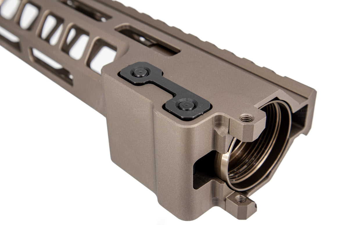 Angry Gun MK14 Style M-LOK Handguard Rail 9.5inch for AEG / GBB / MWS ( Black / DDC )-DDC ( Desert Dirt Color )