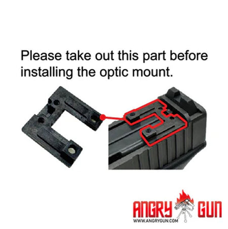Angry Gun OPF-G Style Optic Plate For Marui TM G17 Gen5 MOS GBBP -ACRO