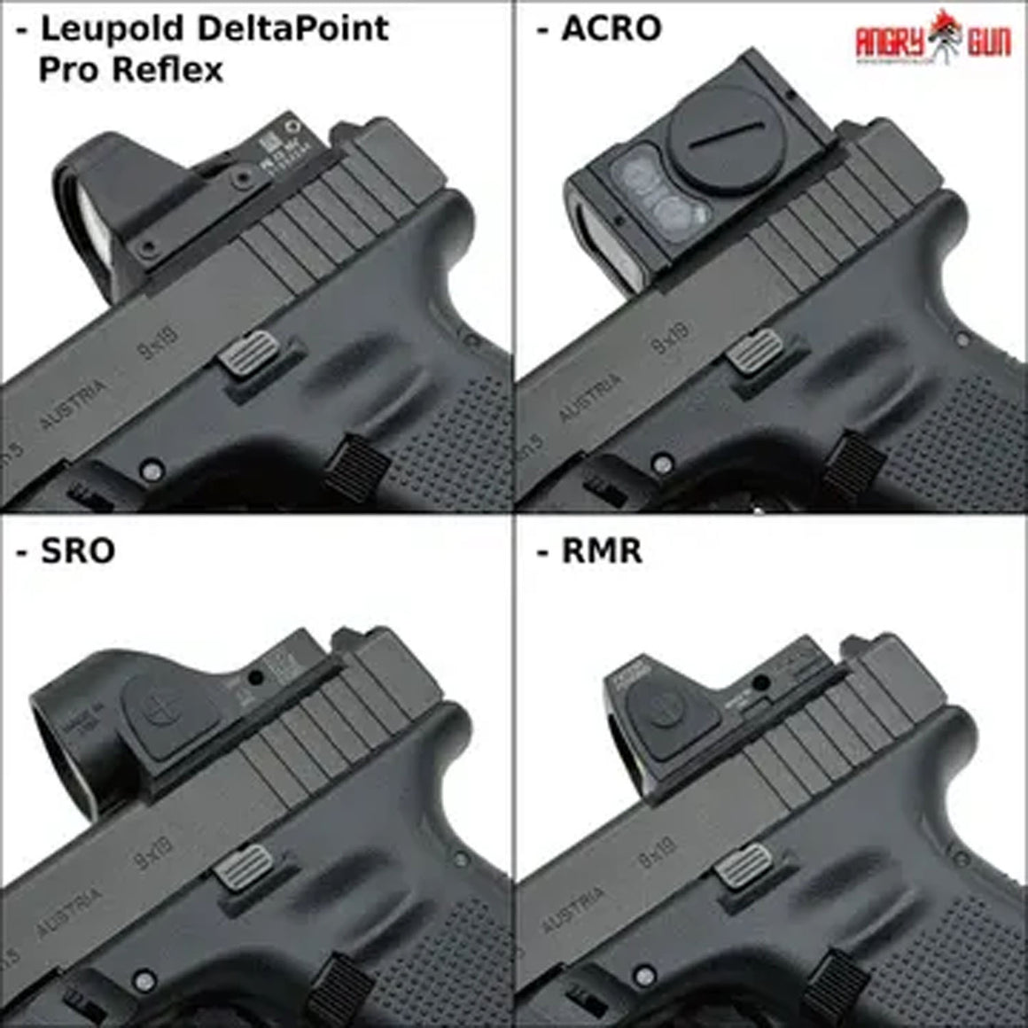 Angry Gun OPF-G Style Optic Plate For Marui TM G17 Gen5 MOS GBBP -ACRO