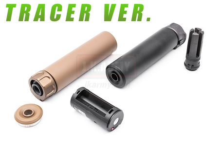 Angry Gun SOCOM 556 Dummy Suppressor / Barrel Extension w/ AT2000R Tracer ( BK / DE )-Dark Earth ( DE )