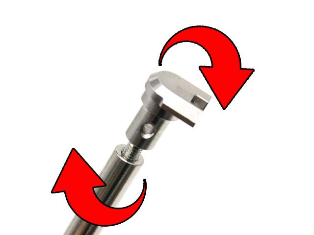 AIP 120% Steel Recoil Spring Rod Set For Marui TM G17 Gen4 ( Silver )