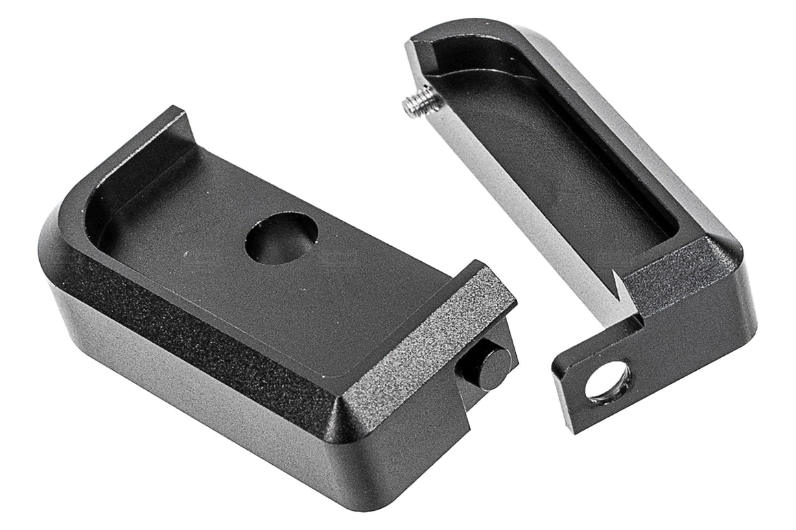 AIP CNC Aluminum Puzzle Magazine Base For Marui TM Hi-Capa GBBP Series -Silver