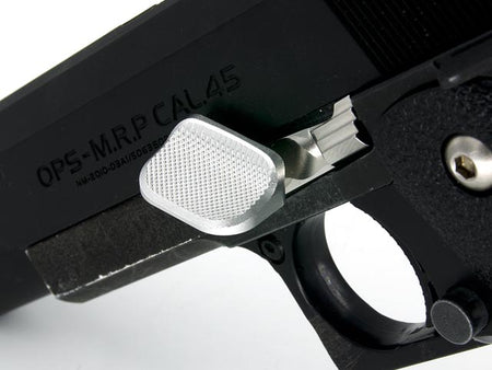 AIP Stainless Steel Slide Stop with Thumb Rest for Marui Hi-capa 5.1/4.3 ( SV )