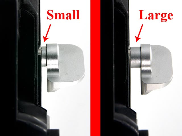 AIP Stainless Steel Slide Stop with Thumb Rest for Marui Hi-capa 5.1/4.3 ( SV )