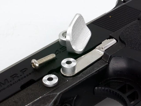 AIP Stainless Steel Slide Stop with Thumb Rest for Marui Hi-capa 5.1/4.3 ( SV )