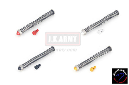 Airsoft Artisan Modular Stainless Steel 120% Recoil Spring Guide for Tokyo Marui Model 17 GBB-Black