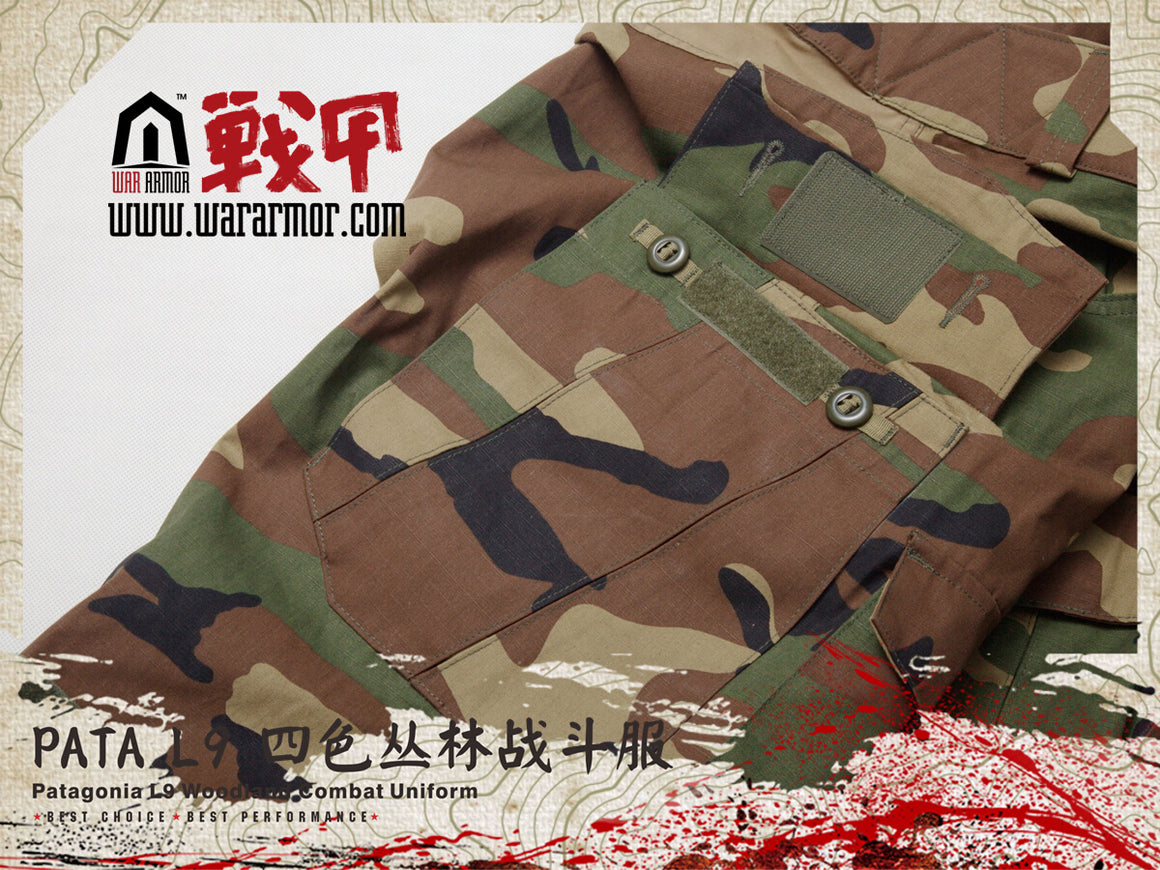 PATA L9 Combat Set Woodland M81 ( MARSOC Raiders Style )-XXL