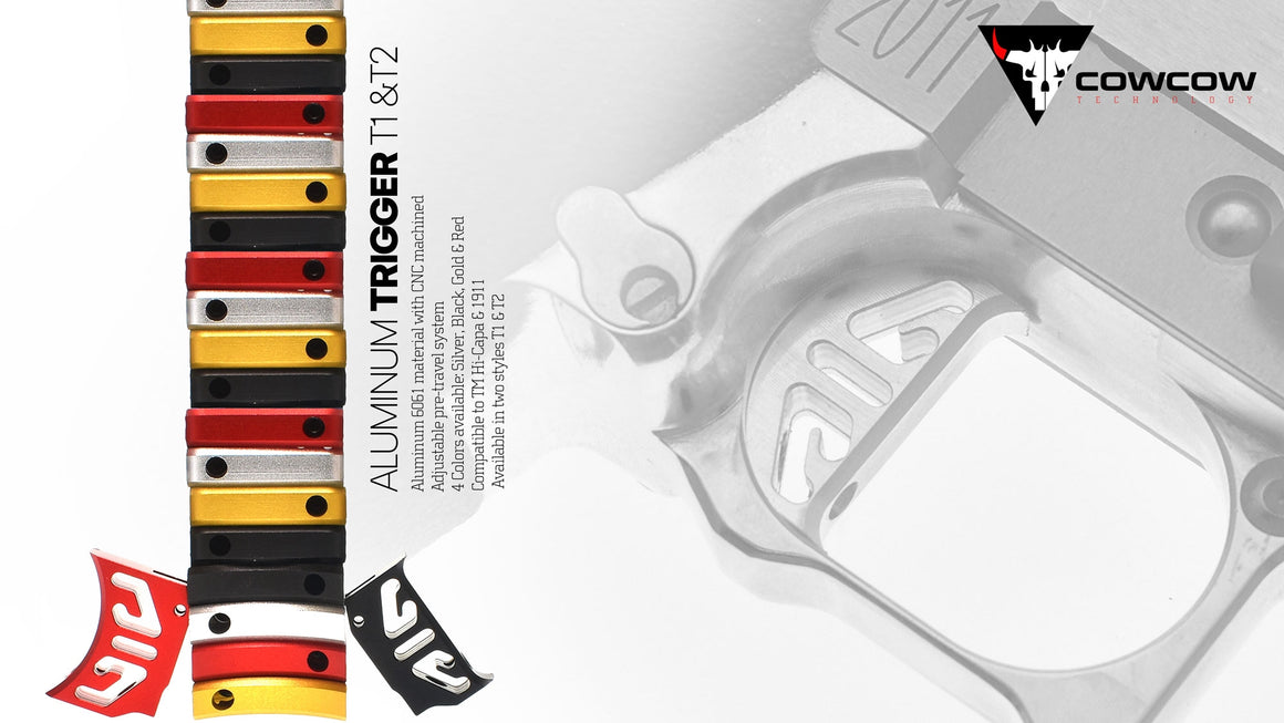 COW T1 Aluminum Trigger for TM Hi-Capa & 1911 GBBP ( RD )