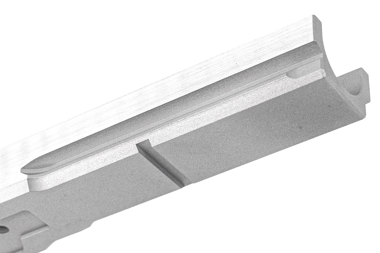 Airsoft Masterpiece AM 5" Long Dustcover Tactical Frame For Marui TM Hi-Capa GBBP Series -Silver