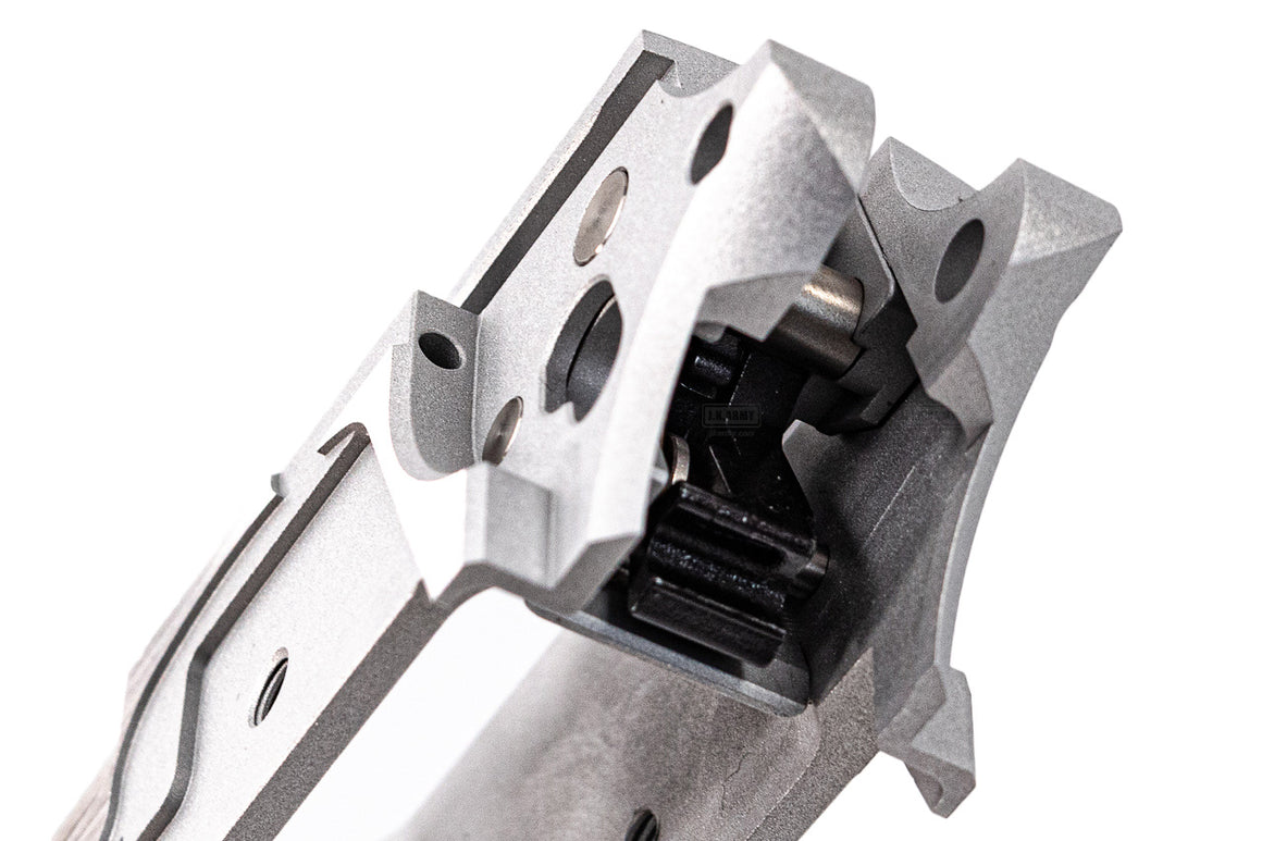 Airsoft Masterpiece AM 5" Long Dustcover Tactical Frame For Marui TM Hi-Capa GBBP Series -Silver