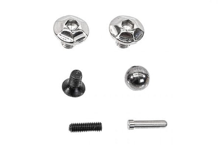 Airsoft Masterpiece AM CNC Aluminum Type 6 Sand Paper Grip For Marui TM Hi-Capa GBBP Series -Silver