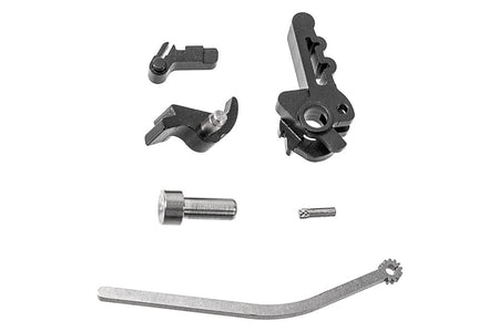 Airsoft Masterpiece AM Infinity QB Style Steel Hammer & Sear Set For Marui TM Hi-Capa GBBP Series -Silver