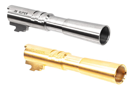 Airsoft Masterpiece AM Steel Comp-Ready Fix 4.3" Outer Barrel For Marui TM Hi-Capa 4.3 GBBP Series -Silver