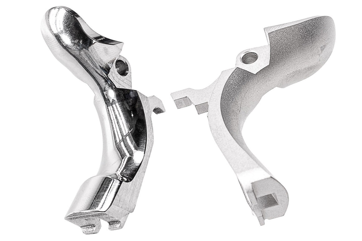 Airsoft Masterpiece AM Steel Grip Safety S Style For Tokyo Marui TM Hi-Capa / 1911 / MEU GBBP-Matte Silver