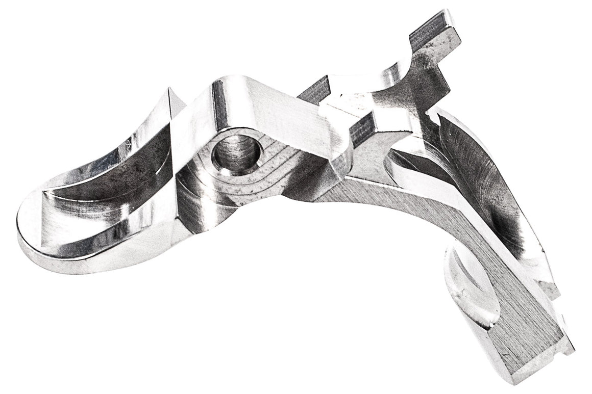 Airsoft Masterpiece AM Steel Grip Safety S Style For Tokyo Marui TM Hi-Capa / 1911 / MEU GBBP-Matte Silver