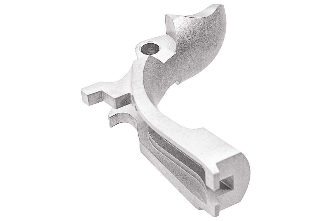 Airsoft Masterpiece AM Steel Grip Safety INFINITY QB For Tokyo Marui TM Hi-Capa / 1911 / MEU GBBP-Matte Silver